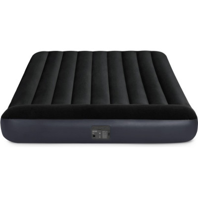 Надувной матрас INTEX Pillow Rest Classic Fiber-Tech 64150, 152×203×25 см, со встроенным насосом